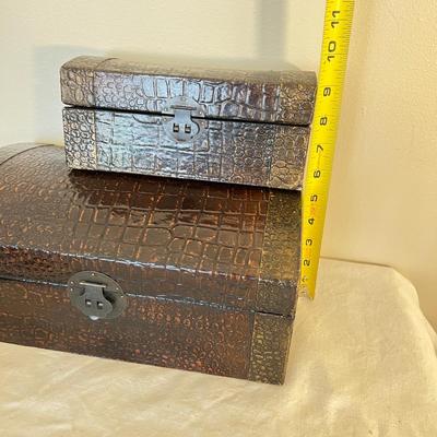 Vintage Tin & Wood Box Lot