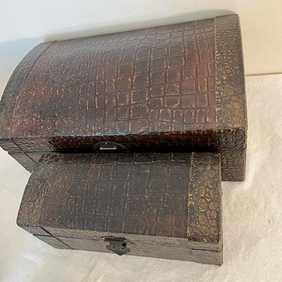 Vintage Tin & Wood Box Lot