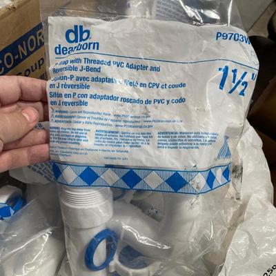 Lot of Drain Components - under sink components in bags 1-1/2 P-Traps