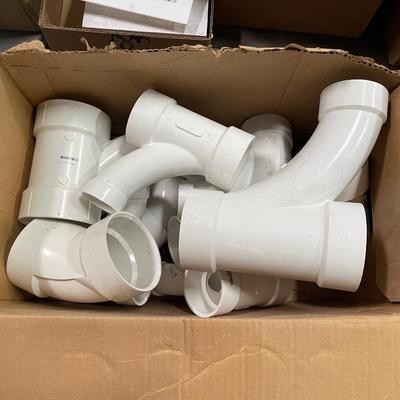 Box of 4" PVC Connectors