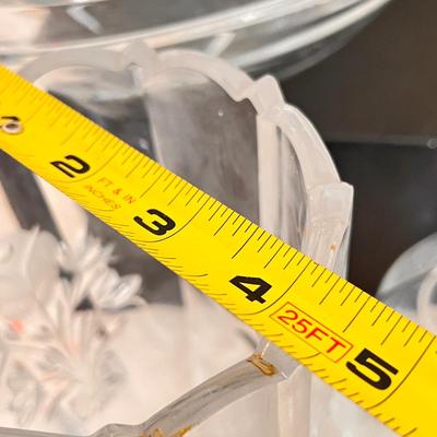 Etched Decorative Glass Lot