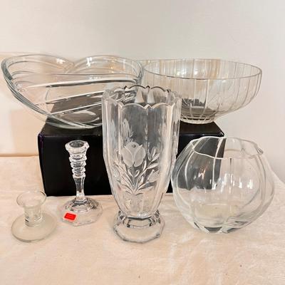 Etched Decorative Glass Lot