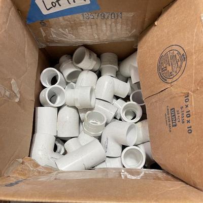 Box of mainly 1" PVC Connectors