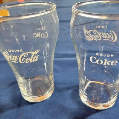 Lot of Coke glasses