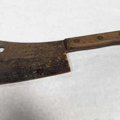 International Edge Tool Co. Cold Steel Newark N. J. Meat Clever