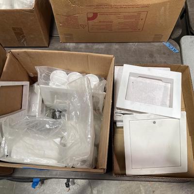 2 Boxes of Washing machine Valve Boxes w/hardware