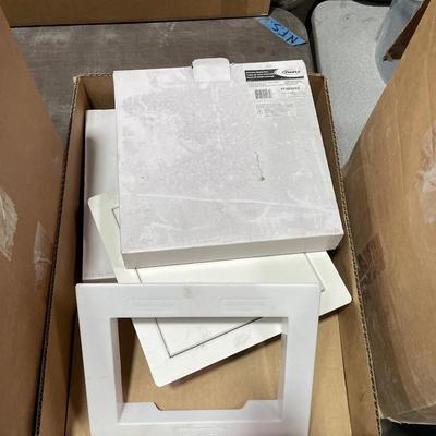 2 Boxes of Washing machine Valve Boxes w/hardware