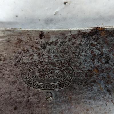 Vintage Samuel Lee Knives & Steels Meat Cleaver