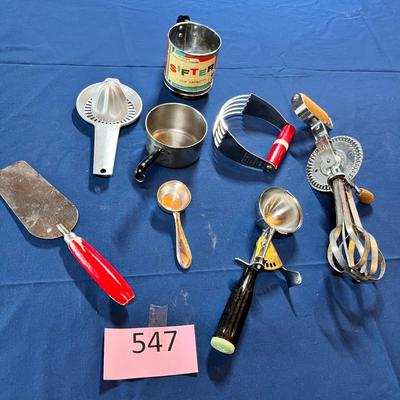 Antique kitchen utensils