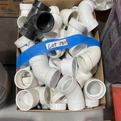 Box of 2" white PVC Connectors elbows
