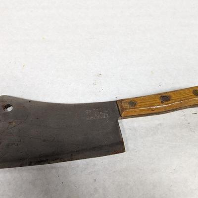 Vintage Bridell Solid Steel Meat Cleaver