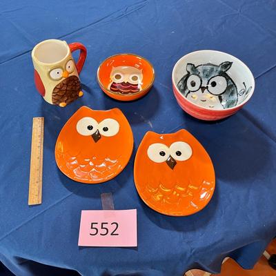 Cute owl dishes