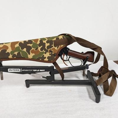 Henry Repeating Arms Mare's Leg Lever Action .22 Caliber Pistol with Scope and Camouflage Shoulder Holster