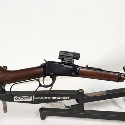 Henry Repeating Arms Mare's Leg Lever Action .22 Caliber Pistol with Scope and Camouflage Shoulder Holster