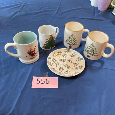 Lot of Christmas mugs