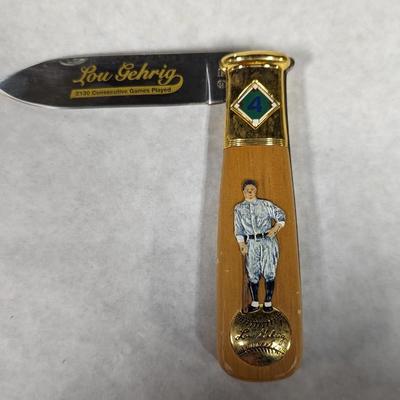 Lou Gehrig Collector Knife By The Franklin Mint