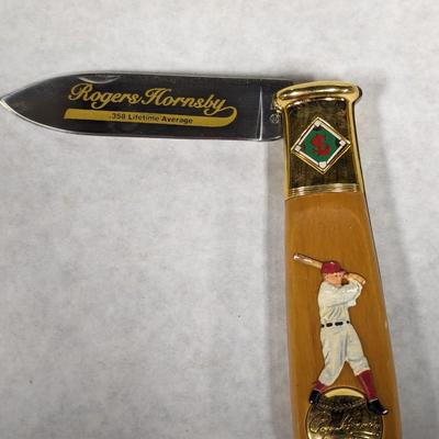 Rogers Hornsby Collector Knife By The Franklin Mint