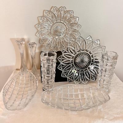 Gorgeous Cut Glass Crystal Lot