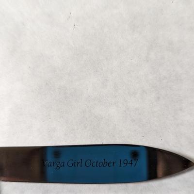 Double Blade Franklin Mint Varga Girl Pocket Knife March 1941/October 1947