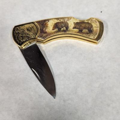 Franklin Mint Bear Pocket Knife