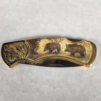 Franklin Mint Bear Pocket Knife