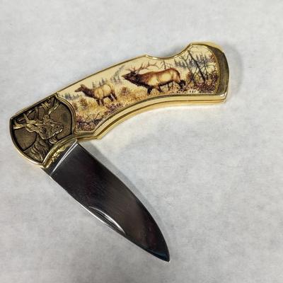 Franklin Mint Deer Pocket Knife
