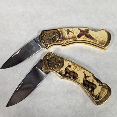 Franklin Mint Pheasants/Deer Pocket Knife