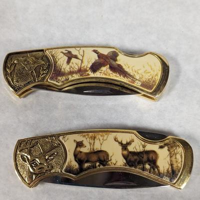 Franklin Mint Pheasants/Deer Pocket Knife