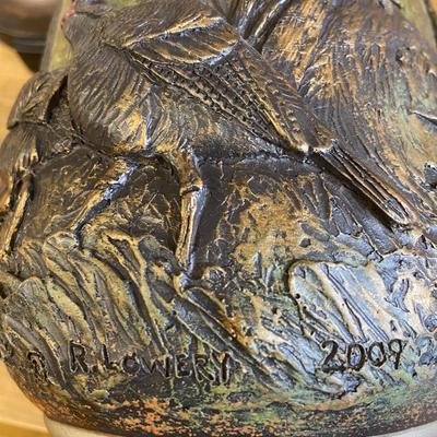 Turkey Hunting Scene Lamp - No Shade
