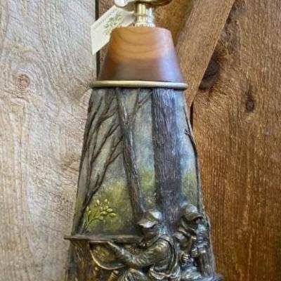 Turkey Hunting Scene Lamp - No Shade