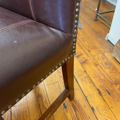 Leather High Back Chair