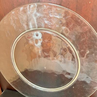 8 Piece Decorative Glass Serving Plate Lot
