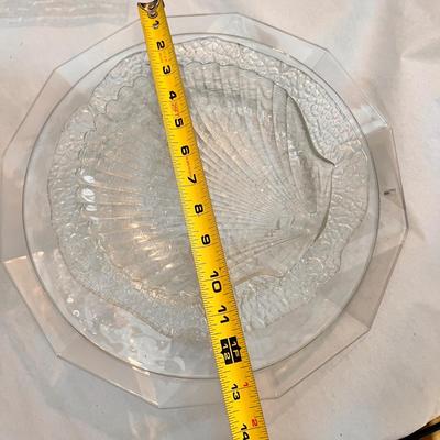 8 Piece Decorative Glass Serving Plate Lot