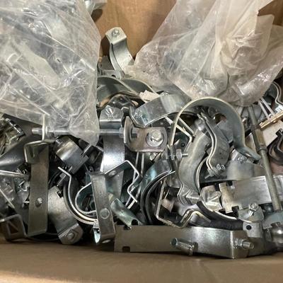Lot of Large metal Brackets/Clamps