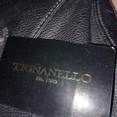 Tignanello black clutch purse