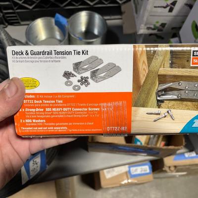 4 Boxes of Deck & Guard Rail Tension Tie Kits - New in Boxes - Retail $20 each