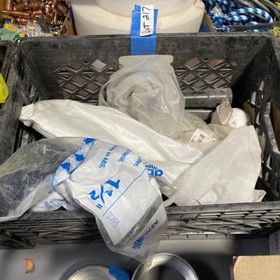 Crate of plumbing fixtures - P-Traps & More