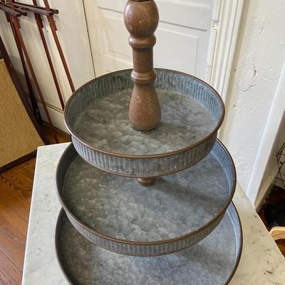 Galvanized Tin Jewelry Organizer