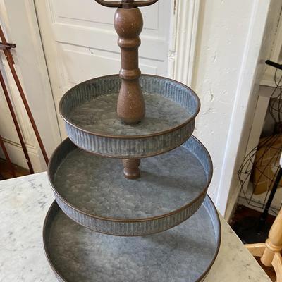Galvanized Tin Jewelry Organizer