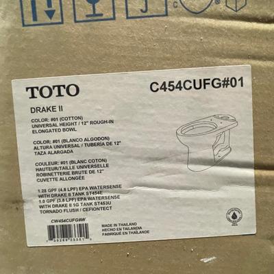 Toto Toilet Bowl & Tank - New in Box - Drake II1G