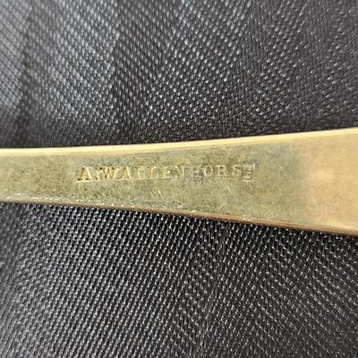 Antique Arthur Wallenorst Baltimore Silversmith Sterling Silver Serving Spoon