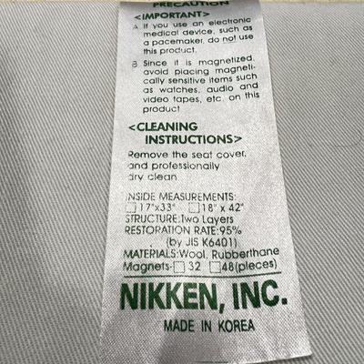 3 Pc. Nikken Lot - Seat Cover, Mini Comforter, Personal Comfort