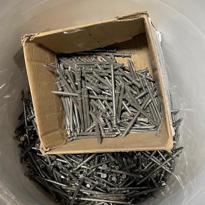 Bucket of Framing Nails