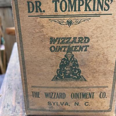 Set of Twelve Jars of Vintage Wizzard Ointment - Folk Medicine Lot One