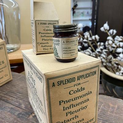 Set of Twelve Jars of Vintage Wizzard Ointment - Folk Medicine Lot Two