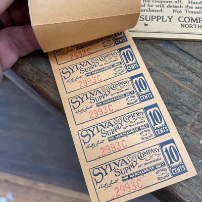 Set of Vintage Four Sylva Supply Co Coupon Books Lot One