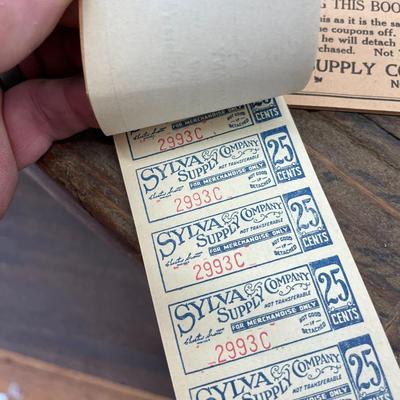 Set of Four Vintage Sylva Supply Co Coupon Books Lot Four