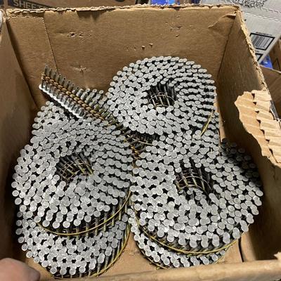 NAILS & MORE NAILS - 3 boxes of Strips of Nails - 1-3/4" - Item 13363HPT Maybe 10,000 nails total