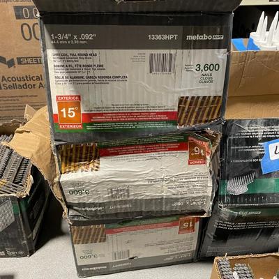 NAILS & MORE NAILS - 3 boxes of Strips of Nails - 1-3/4" - Item 13363HPT Maybe 10,000 nails total