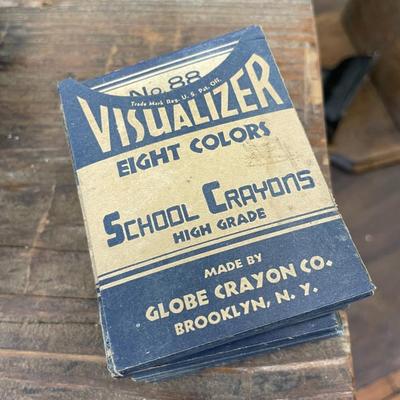 Set of Five Vintage High Grade Visualizer School Crayons Lot Two
